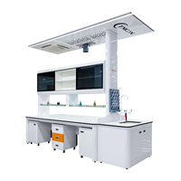 Table de laboratoire en acier inoxydable TMOON pour hôpitaux, écoles et laboratoires, table chimique de taille personnalisable, design moderne, atelier, acier laminé à froid