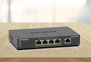 Dễ dàng thông minh quản lý yếu tố cần thiết chuyển đổi gs305ep 5-Port Gigabit ethernet PoE + Dễ dàng thông minh yếu tố cần thiết chuyển đổi (63W) - Product Image 3