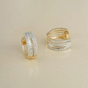 Luxury Round Brilliant Diamond <b>Stud</b> <b>Earrings</b> 925 Sterling <b>Silver</b> Timeless Fashion Jewelry for Women - Product Image 1
