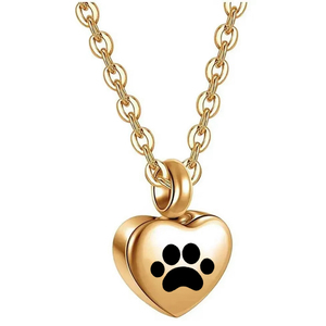 Corazón Mascotas Pata Urna Collar/<span class=keywords><strong>Pulsera</strong></span> Corazón Encantos Memorial <span class=keywords><strong>Cenizas</strong></span> Urna Collar Joyería Fabricación Recuerdo Colgante - Product Image 6