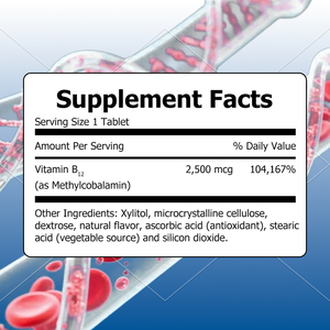High quality wholesale Bioactive Methyl B 12 Chewable Tablets 2500mcg for Cellular Energy Brain Health and Immune Function - Product Image 2