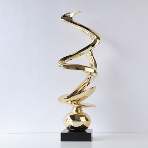 Scultura Astratta in Resina Moderna di Lusso, Ornamenti per Soggiorno, Decorazione per Mobile TV e Tavolo, Modello d'Arredo per la Casa - Product Image 3