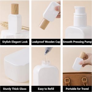 Flacons de parfum vides de luxe en verre dépoli de forme ronde, 30 ml et 50 ml, avec bouchon à vis, lot de 100 pièces - Product Image 3