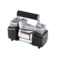 Air Compressor Tire Inflator Portable Double Cylinder Tire Inflator Tire Pump DC 12V 180psi