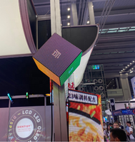Écran LED Cube en promotion, mur d'affichage LED rotatif P2.5 P3.91 intérieur/extérieur, affichage visuel haute résolution