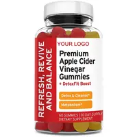 Premium elma şırası sirke sakızlı vitaminler | Taze ACV ile anne maksimum mukavemet güçlendirilmiş ham detoks temizlemek