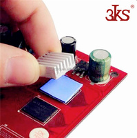 Tampon thermique d'usine haute qualité 120X120mm conductivité thermique 17W/mK CPU dissipateur thermique refroidissement tampon en Silicone conducteur