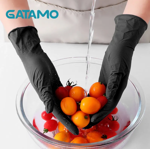 Gants en Nitrile Noir de 4 Mil SN039, Personnalisables avec Logo, pour Salle Blanche, Imperméables, Nettoyage de Cuisine, Jetables, Tatouage - Product Image 5