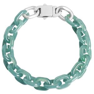 กำไลหยกแท้ธรรมชาติ ทรงคิวบัน โอ-ลิงค์ ฮิปฮอป สไตล์เท่ๆ  ขายส่ง GB09 - Product Image 5