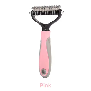 Petop Pet Dematting Comb with 11 and 17 Teeth Dual Sided Undercoat Rake for Dogs Cats Professional Grooming <strong>Deshedding</strong> <strong>Tool</strong> Blue - Product Image 5