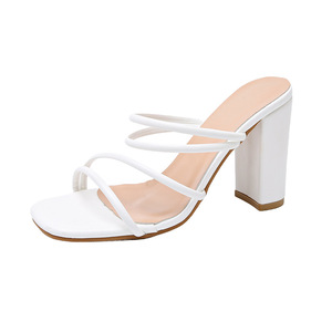 Sandalias de Tacón Alto para Mujer, Estilo Nuevo, Sandalias de Tacón Alto Sexys con Punta Descubierta, Zapatos de Mujer a la Moda, Zapatos Elegantes para Fiesta Formal - Product Image 1