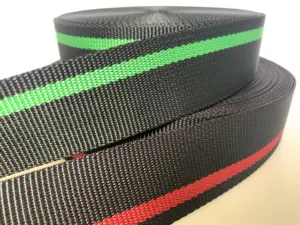 Ceinture de sécurité à rayures personnalisées, en polyester, haute résistance, chute d'eau, vente en gros, collection