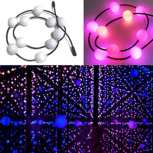 Светодиодные светильники для сцены RGB Pixel, освещение для вечеринки, светодиодные свадебные украшения, подвесные пиксельные <span class=keywords><strong>360</strong></span>, шары, гирлянда - Product Image 2