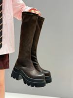 Bottes d'hiver élégantes pour femmes en cuir, à bout pointu, légères, pour un usage quotidien