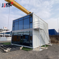 JJM Direct Factory Fácil de instalar Paquete plano prefabricado Villa Casa contenedor modular para África Sudeste Uso Panel sándwich