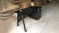 Bureau de Travail Moderne en Verre pour Étudiants et Secrétaires, Table de Bureau d'Étude pour Toute Pièce