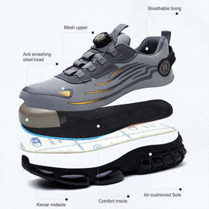 Zapatos de Seguridad con Puntera de Acero Indestructible para Hombre, Antideslizantes y Resistentes a la Abrasión - Product Image 3