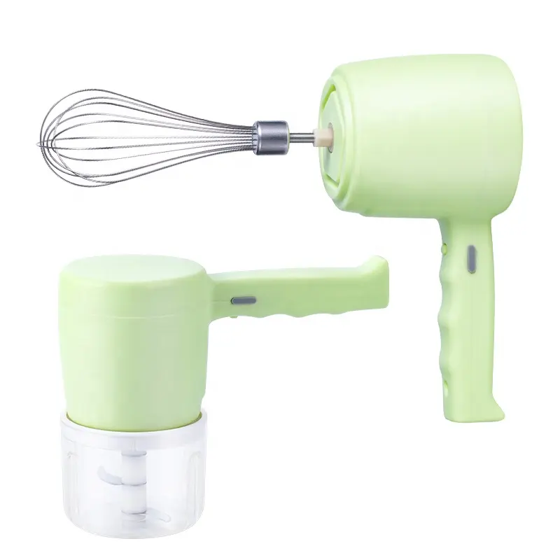 2-in-1 Set Includes BPA-Free Food Chopper and Egg Beater for Cooking