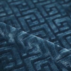 Poliester rajutan flanel kain bulu satu sisi sikat pola genggang tempat tidur untuk rumah tekstil tas mainan lapisan - Product Image 3