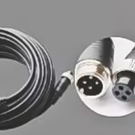 Câble d'extension vidéo pour systèmes de vidéosurveillance, DVR mobile, caméra de voiture, 5m, connecteur aviation 4 broches M12, étanche IP68, cuivre