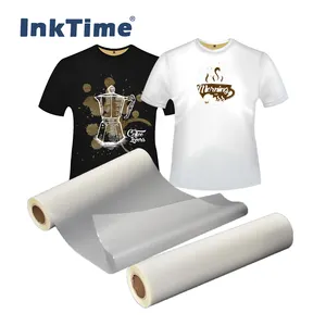 Hot Sale DIGITAL PRINTING PET FILM Double-Sided Clear 60Cm X100M Dtf Film For heat transfer T shirt Offset Printing