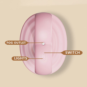 Diffuseur de parfum romantique rose en forme de cœur, à goutte d'eau anti-gravité, alimenté par USB, portable, en plastique, contrôlé par application, avec fonction de minuterie - Product Image 3