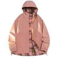 Veste à capuche réversible pour homme, blousons bombardiers décontractés, coupe-vent réversible d'extérieur, d'automne et d'hiver, manteaux élégants