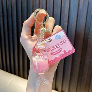 Trending Hot Products <b>Floating</b> Unicorn Liquid Keychain Bag Pendant - Product Image 1