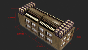 Vitrine en bois sur mesure avec éclairage, meuble porte-vin pour salle d'exposition commerciale, présentoir à vin - Product Image 2