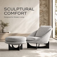 Fauteuil Confortable en Tissu, Design Mid-Century Moderne, pour Salon et Chambre à Coucher – Vente Chaude, Fournisseur d'Usine, OEM/ODM