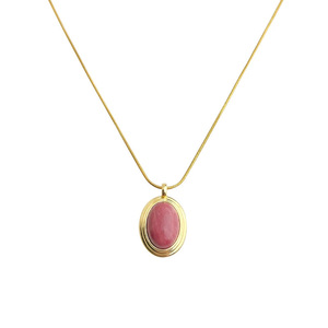 Butterfly Pendant Necklace Vintage Medieval Red Gold-Plated Stainless Steel Diamond Link Chain High-End <strong>Gift</strong> Women - Product Image 5