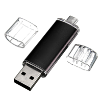 2 en 1 Usb Flash Drive Metal Otg 2,0 3,0 U Disco Logotipo personalizable Usb C Stick con memoria de 8GB a 1TB Disponible en 32GB 16GB