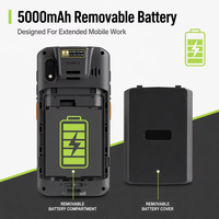 KINGTOP PDA industriel portable Android 14 Lecteur de codes-barres 1D 2D IP65 4G WiFi NFC Collecteur de données pour la logistique d'entrepôt