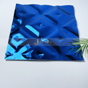 Placa de Acero Inoxidable Moderna con Relieve EX439, Corte y Grosor Personalizados para Decoración Artística de Paredes de Hotel, Diseño de Interiores - Product Image 6