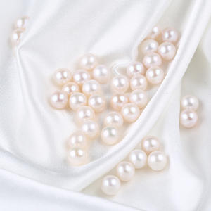 Perles de verre rondes blanches de 8 à 8,5 mm, perles d'eau douce naturelles, perles en vrac pour accessoires de bijoux DIY, vente chaude - Product Image 2