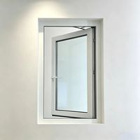 Fenêtre à ouverture extérieure en PVC série 65 avec cadre durable pour usage résidentiel (villa) et commercial (bâtiment)