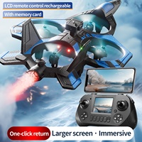 Avion RC 4DRC V46 sans balais avec pulvérisation de brume, écran LCD, télécommande, caméra 480P, WiFi FPV, évitement d'obstacles, drone en mousse EPP pour garçons