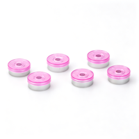 Bouchon à vis en aluminium de 20 mm, vente en gros, OEM, antidérapant, à fermeture moletée, non rechargeable, couvercle à clapet, étanche, hermétique, pour bouteille