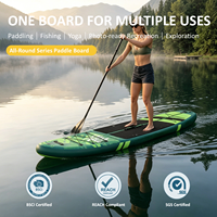 Planche de SUP de tourisme pour sports nautiques en plein air, planche à pagaie tout usage en PVC pour adultes, surf et pêche, système à 3 ailerons