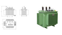 Transformateur de distribution immergé dans l'huile de 200 kVA à 2500 kVA pour l'alimentation électrique des hôpitaux
