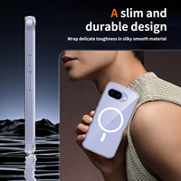 Étui magnétique transparent pour Google Pixel 10A, coque de téléphone portable antichoc 2 en 1 en TPU+PC pour Google Pixel 6A 7A 8A 9A 8 9 10 Pro XL
