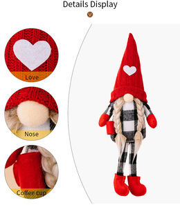 Gnomo di Natale Svedese Tomte in Peluche Fatto a Mano, Decorazione per Bar, Casa, <span class=keywords><strong>Cucina</strong></span>, Postazione Caffè, Tavolo, Scaffale, Regalo in Stile Scandinavo Rustico - Product Image 6
