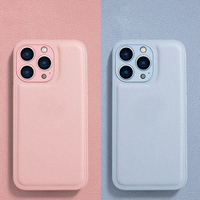 Étui de téléphone en cuir souple vintage de luxe avec silicone pour iPhone 18 Pro Max 17 16 15 14 13 12 11 XS Max XR, coque arrière anti-traces de doigts