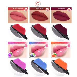 Thay Đổi Màu Sắc Giữ Ẩm Tint Lip Stick Lip Hình Dạng Lười Biếng Son Môi Mềm Matte Nhung Son Môi Thiết Lập Nhãn Hiệu Riêng - Product Image 5