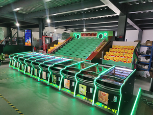 Máquina de juego de carreras de caballos operada con monedas Rong Xiang Electronic Arcade, tablero de juego personalizado, cabina de carnaval con rodillos de bolas, inglés - Product Image 4