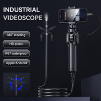 Caméra à objectif unique de 5.5mm Boroscopes d'inspection vidéo portables Hd avec caméra endoscopique sertie pour l'inspection vidéo