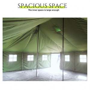 Nueva Carpa de Camping de Lujo Grande para Exteriores, para las Cuatro Estaciones, Cómoda, para 20 Personas, con un Dormitorio, Lona Verde Militar, Impermeable, CE/ISO - Product Image 2