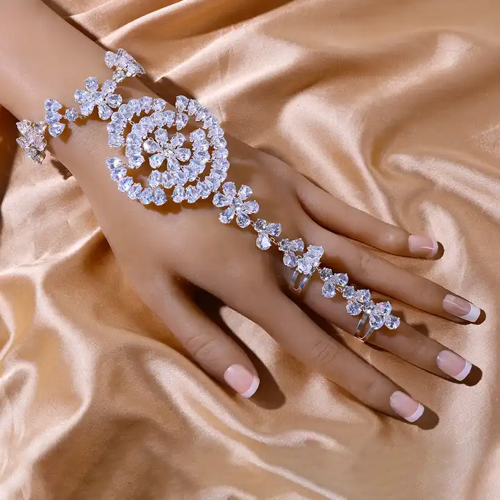 Fashion KC white Wholesale austrian crystal women pendant necklace/earrings/ bracelet/Ring gift bride wedding Jewelry Sets - Camellia Vines