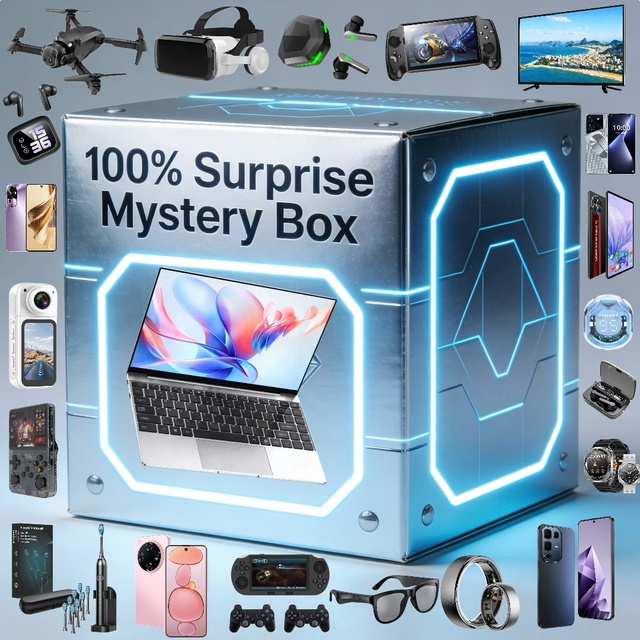 Mystery Gift Box Lucky Electronics Random Blind Boxes Include Watch Earphone Phone Tablet Laptop Advanced Surprise Mystery Box