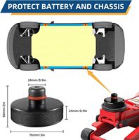 Patins de levage Tesla pour Model Y/3/S/X 2016 à 2026 avec kit d'outils de réparation de pneus, 4 patins de levage Tesla, accessoires Tesla